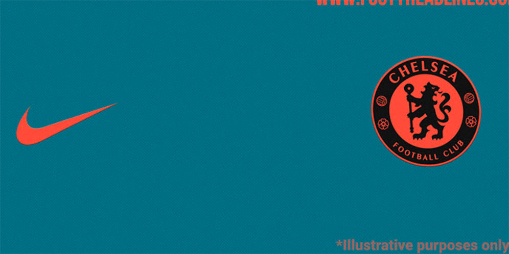 Kit Ketiga Chelsea Gabungan Blustery sampai Crimson